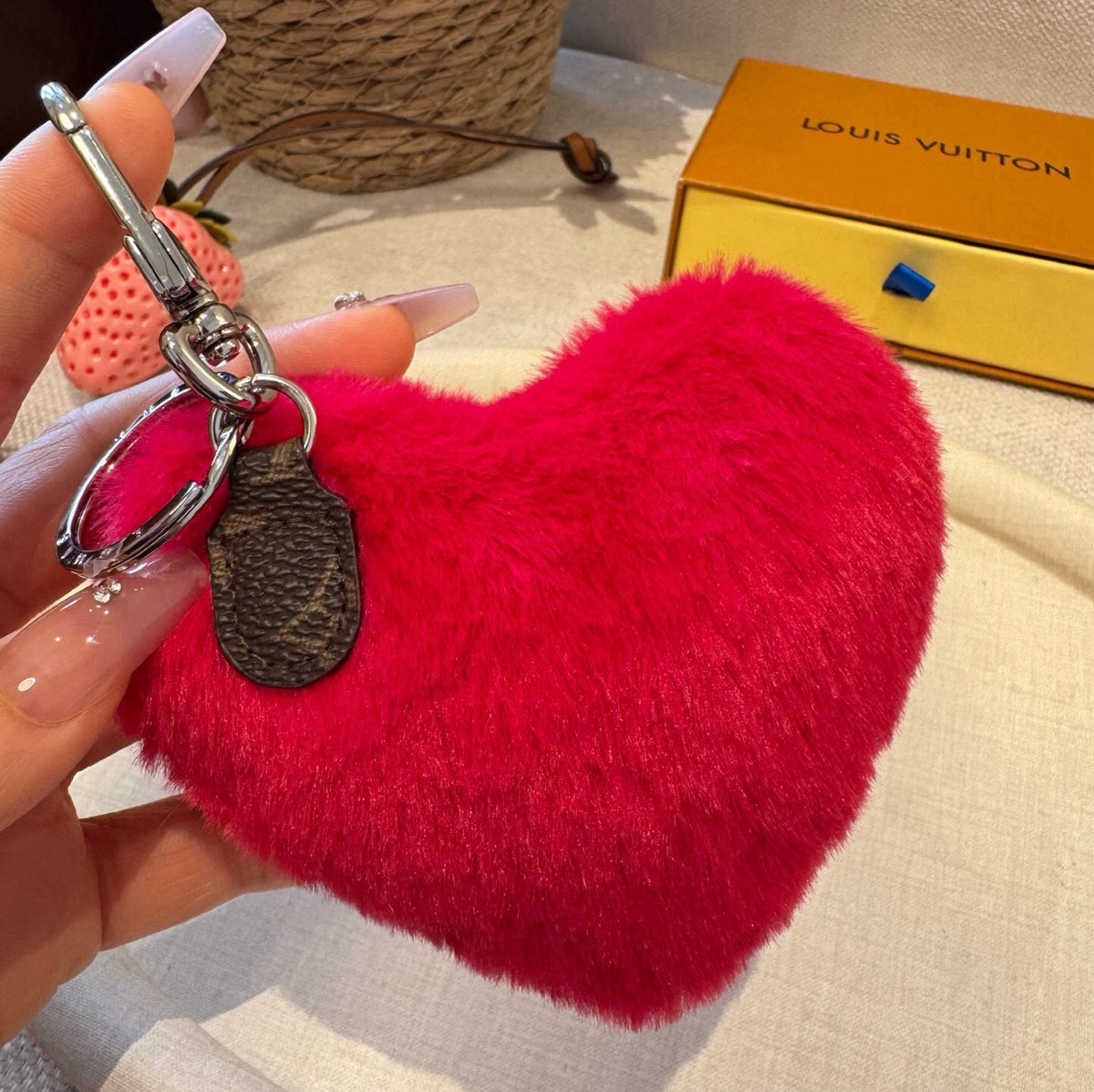 LOUIS VUITTON M03170 Logo Bag Charm Keychain