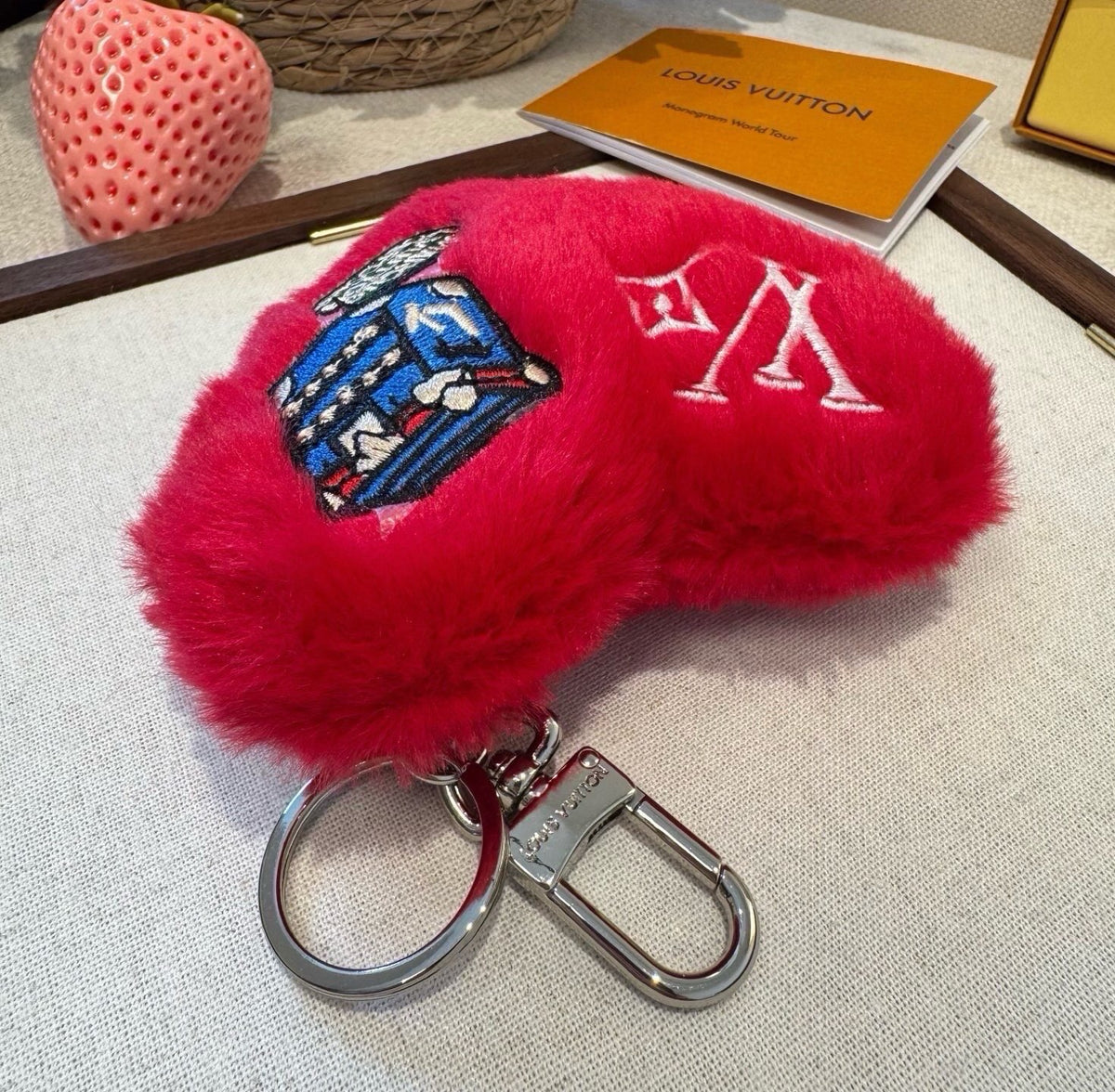 LOUIS VUITTON M03170 Logo Bag Charm Keychain