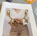 LOUIS VUITTON M01188 Canvas Flower Bag Charm Keychain