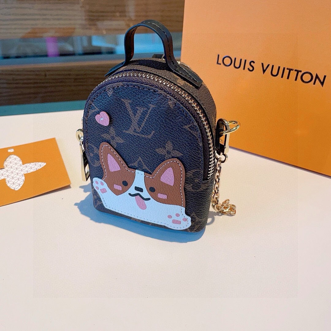 LOUIS VUITTON Metal Logo Mini Bag Bag Charm
