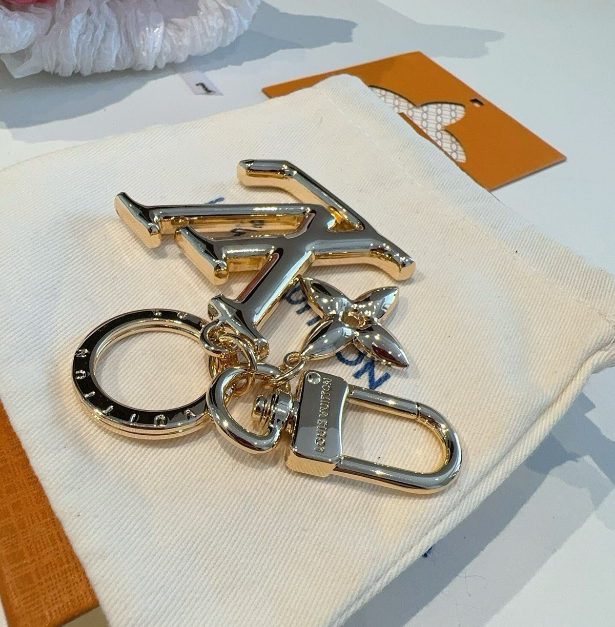 Leather Metal Keychain