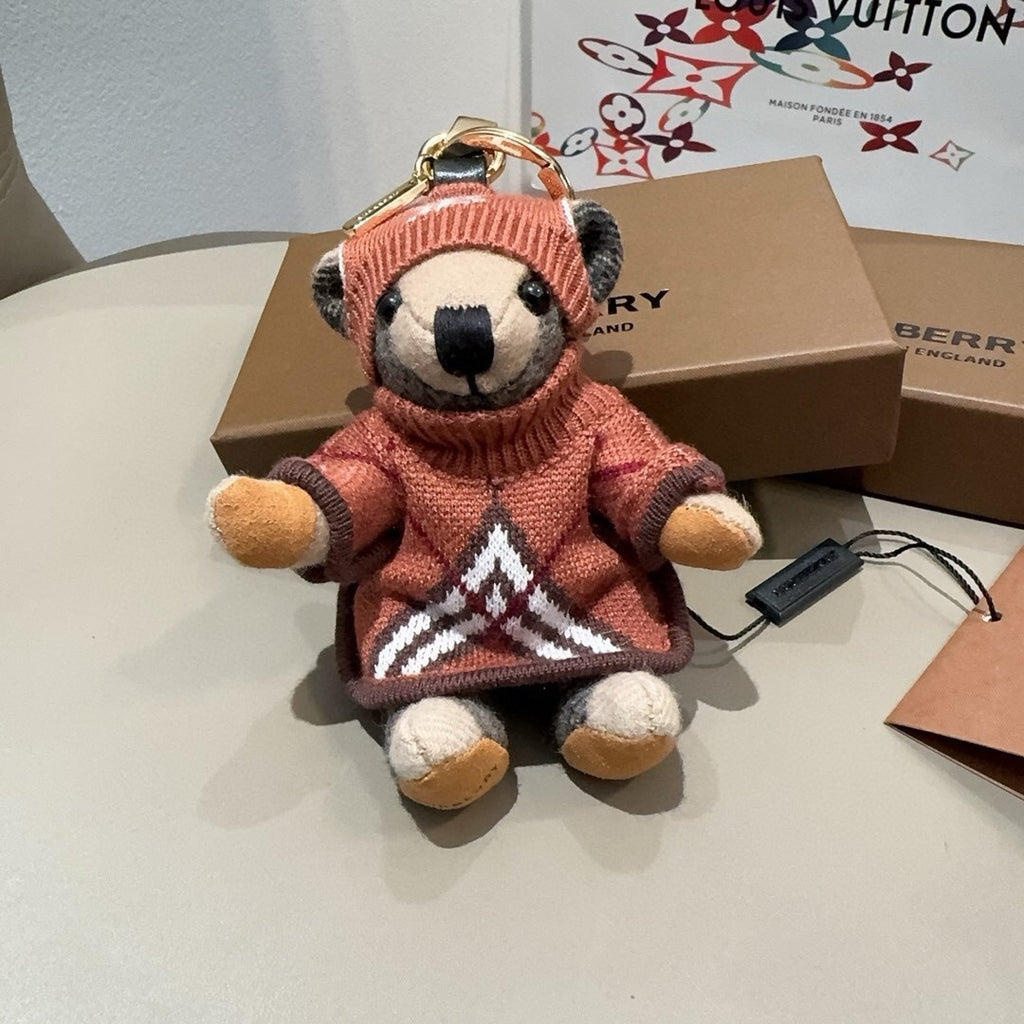 BURBERRY Metal Bag Charm Keychain