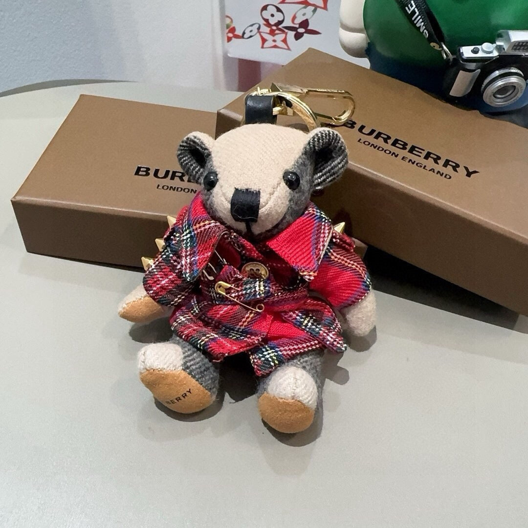 BURBERRY Metal Bag Charm Keychain