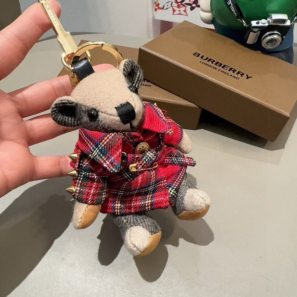 BURBERRY Metal Bag Charm Keychain
