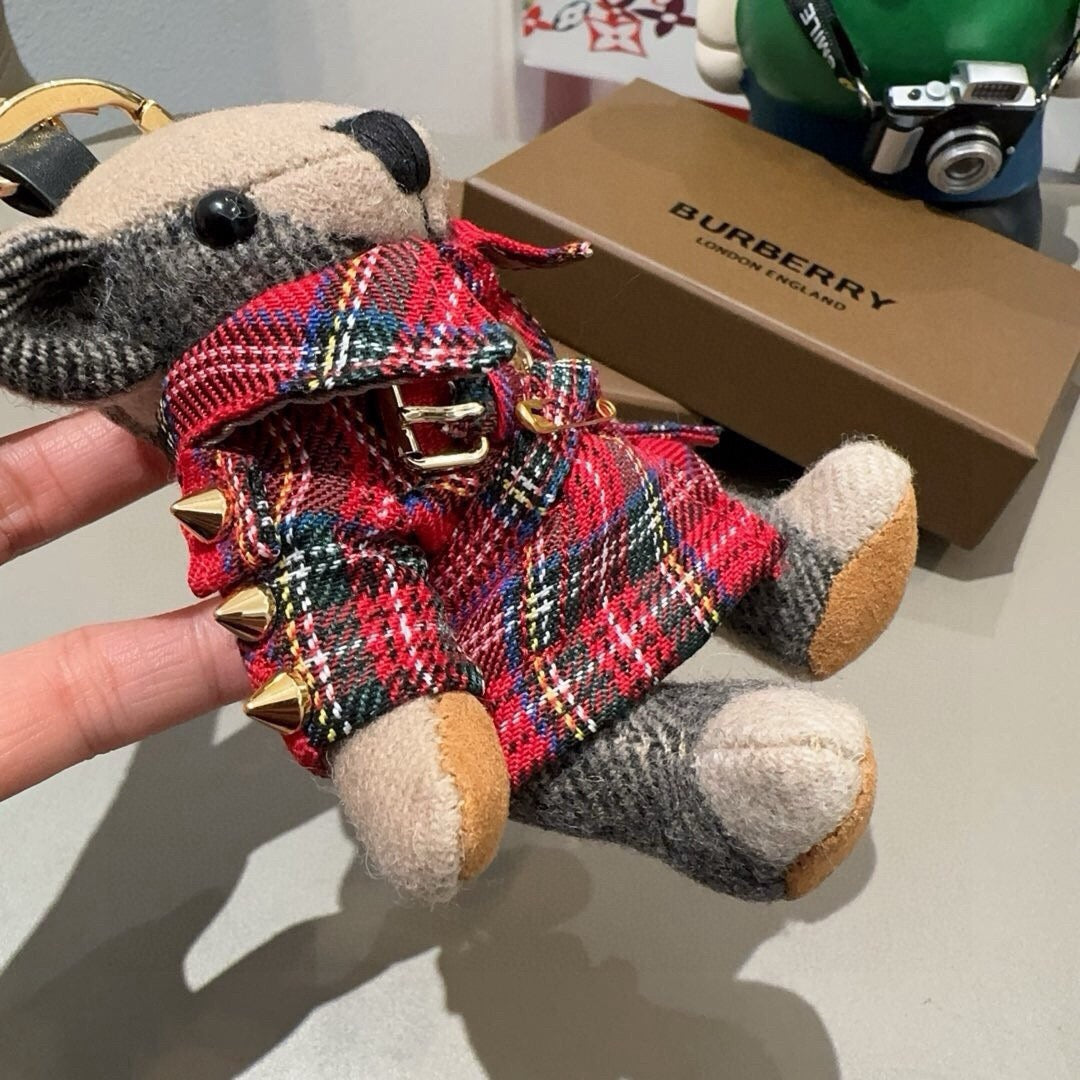 BURBERRY Metal Bag Charm Keychain