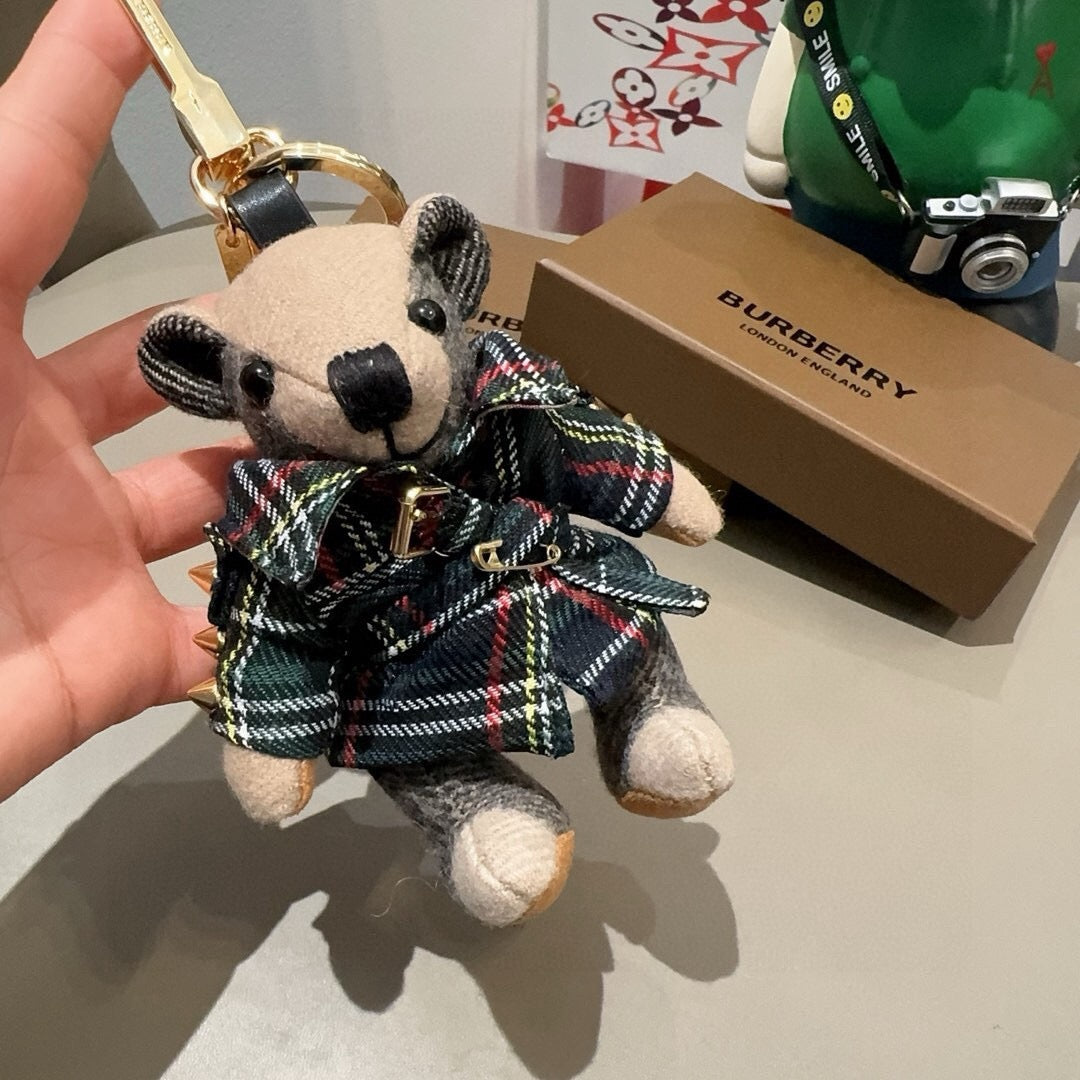 BURBERRY Metal Bag Charm Keychain