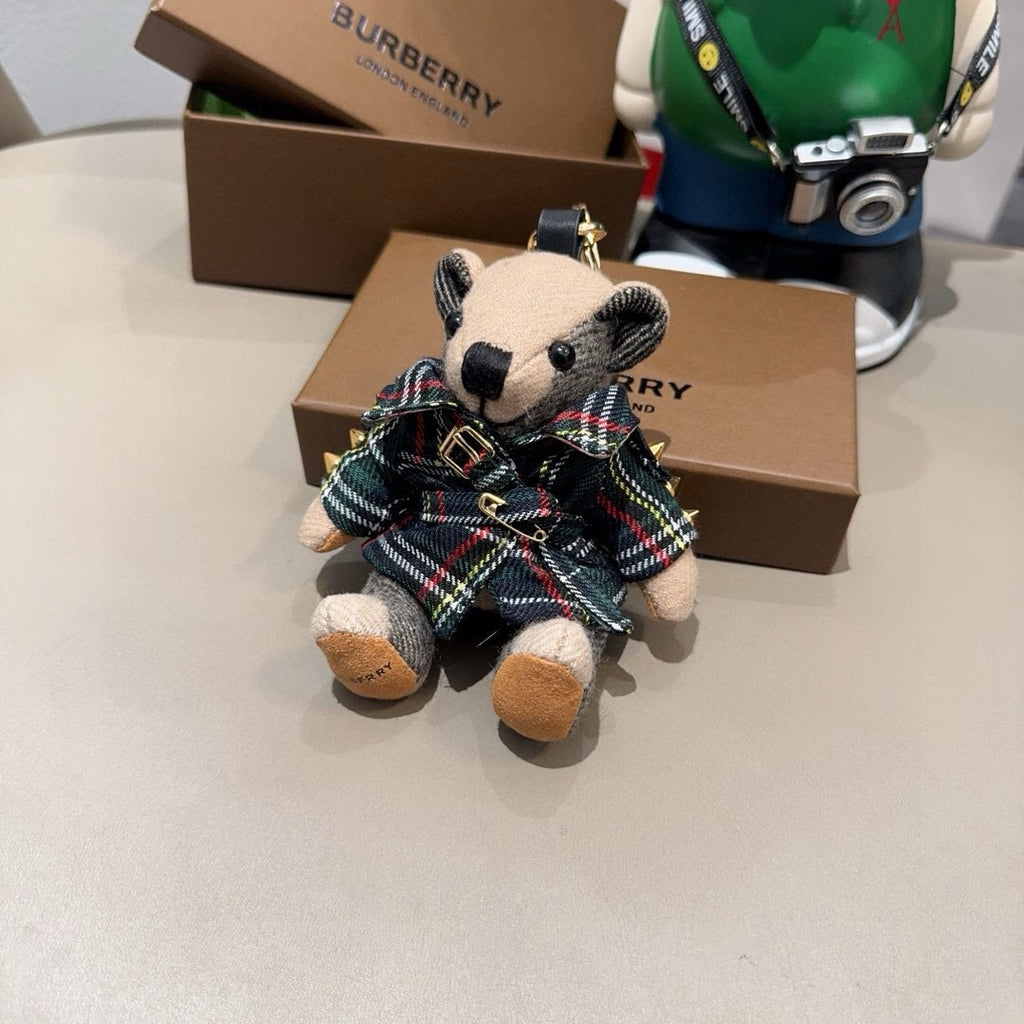 BURBERRY Metal Bag Charm Keychain