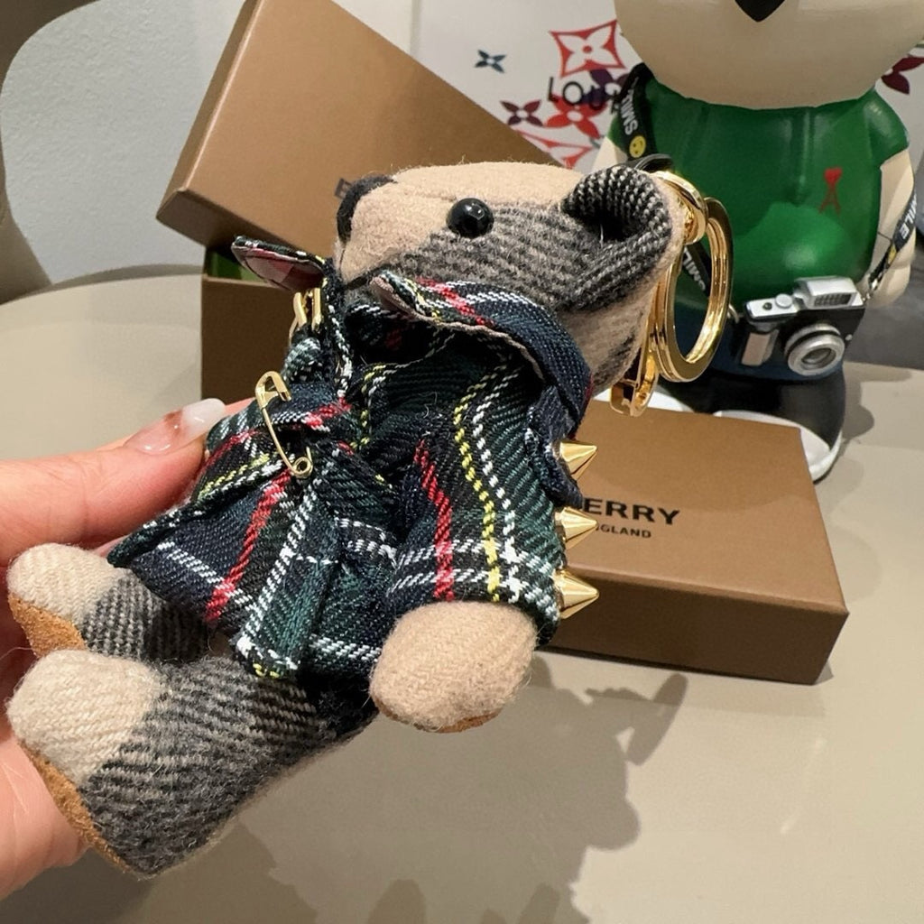 BURBERRY Metal Bag Charm Keychain