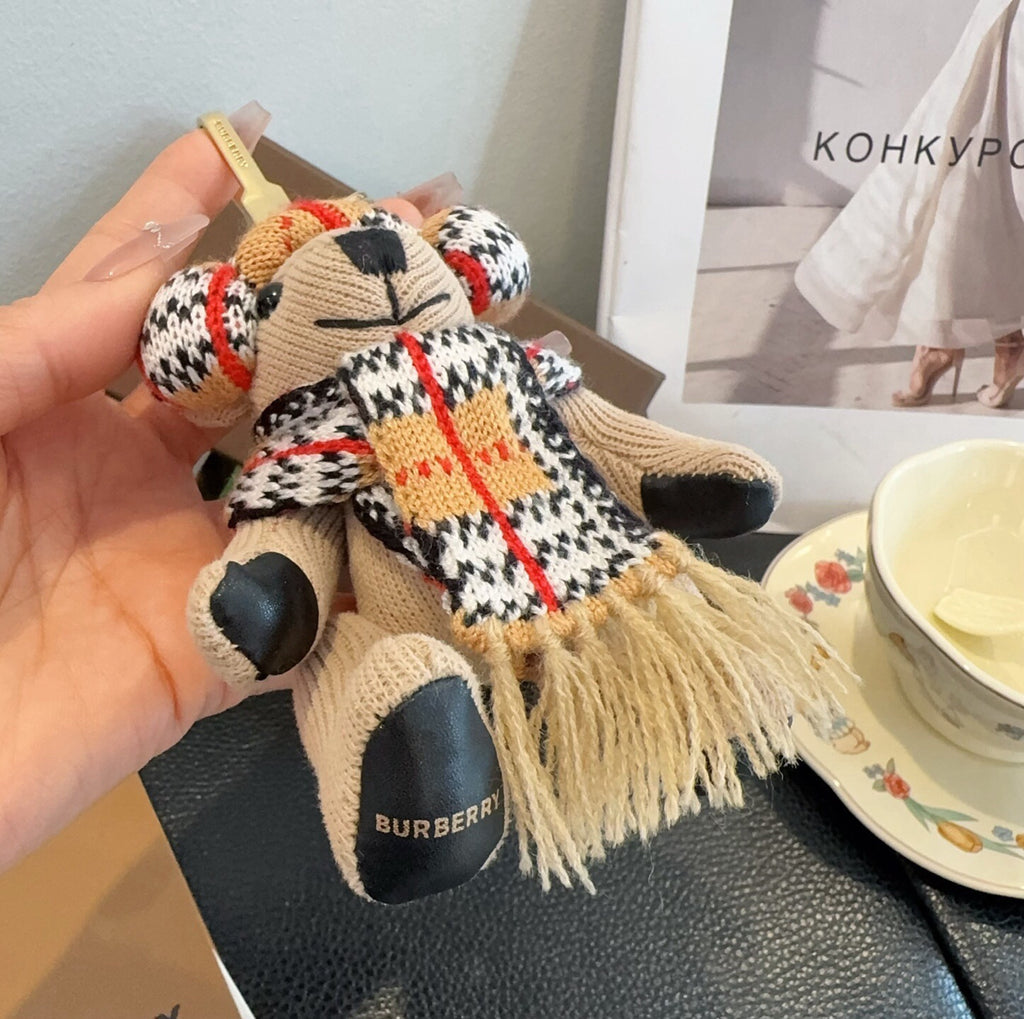 BURBERRY Metal Bag Charm Keychain