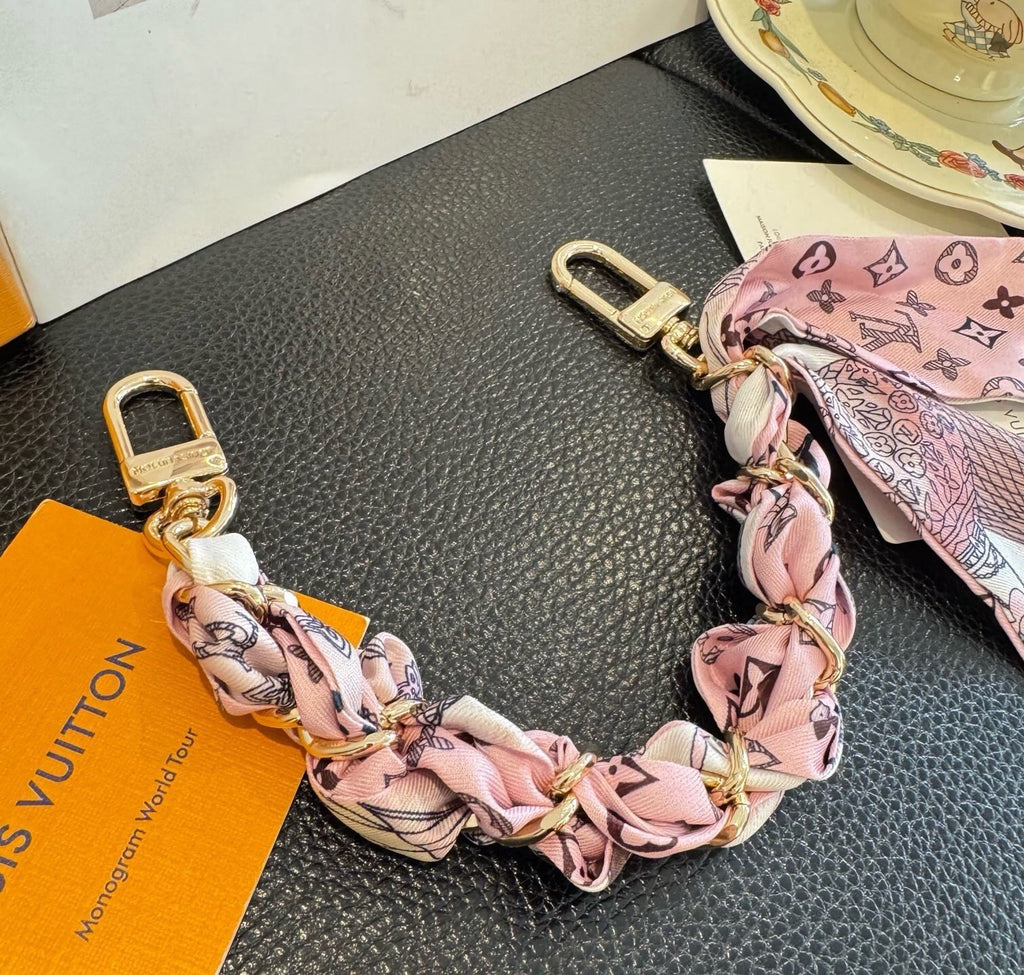 Metal Bag Charm Keychain