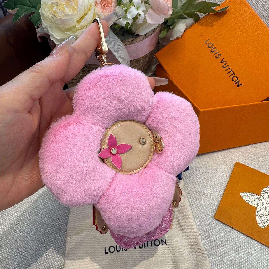 Faux Fur Bag Charm Keychain
