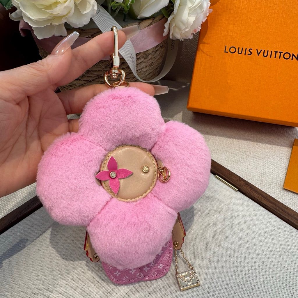 Faux Fur Bag Charm Keychain