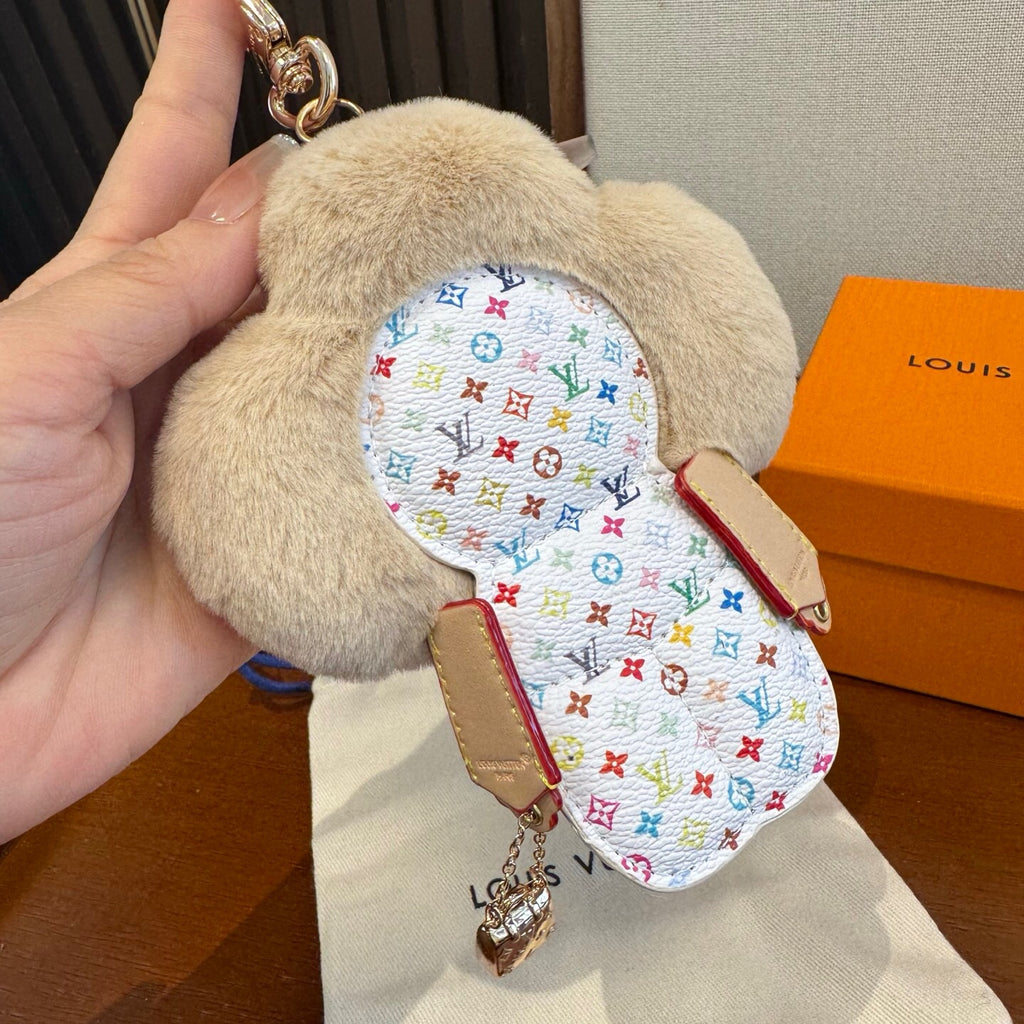 Faux Fur Bag Charm Keychain