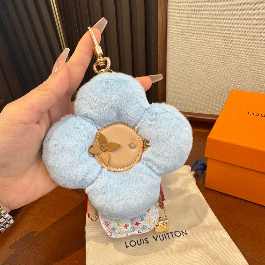 Faux Fur Bag Charm Keychain