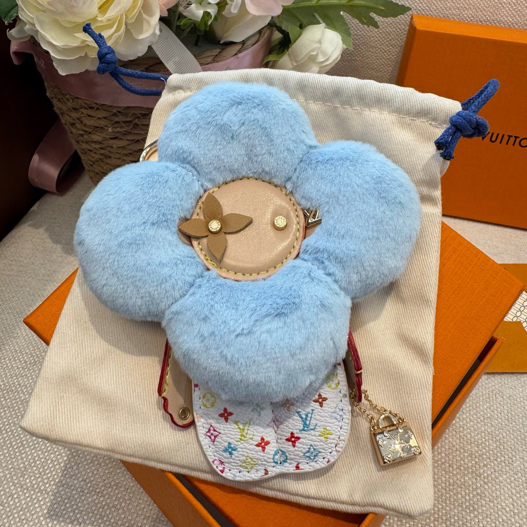 Faux Fur Bag Charm Keychain