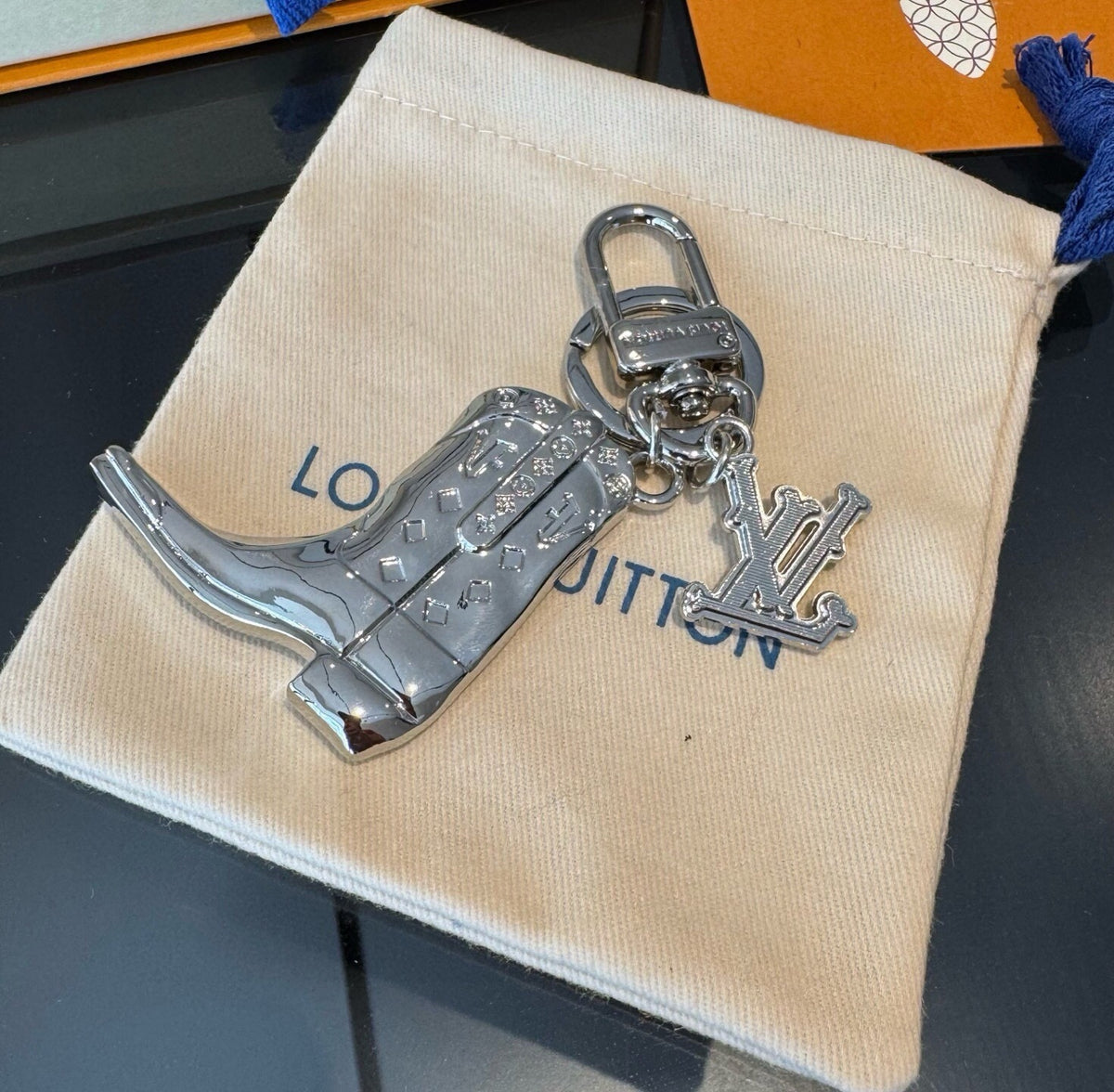 Logo Bag Charm Keychain