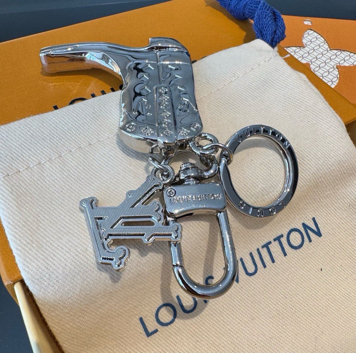 Logo Bag Charm Keychain