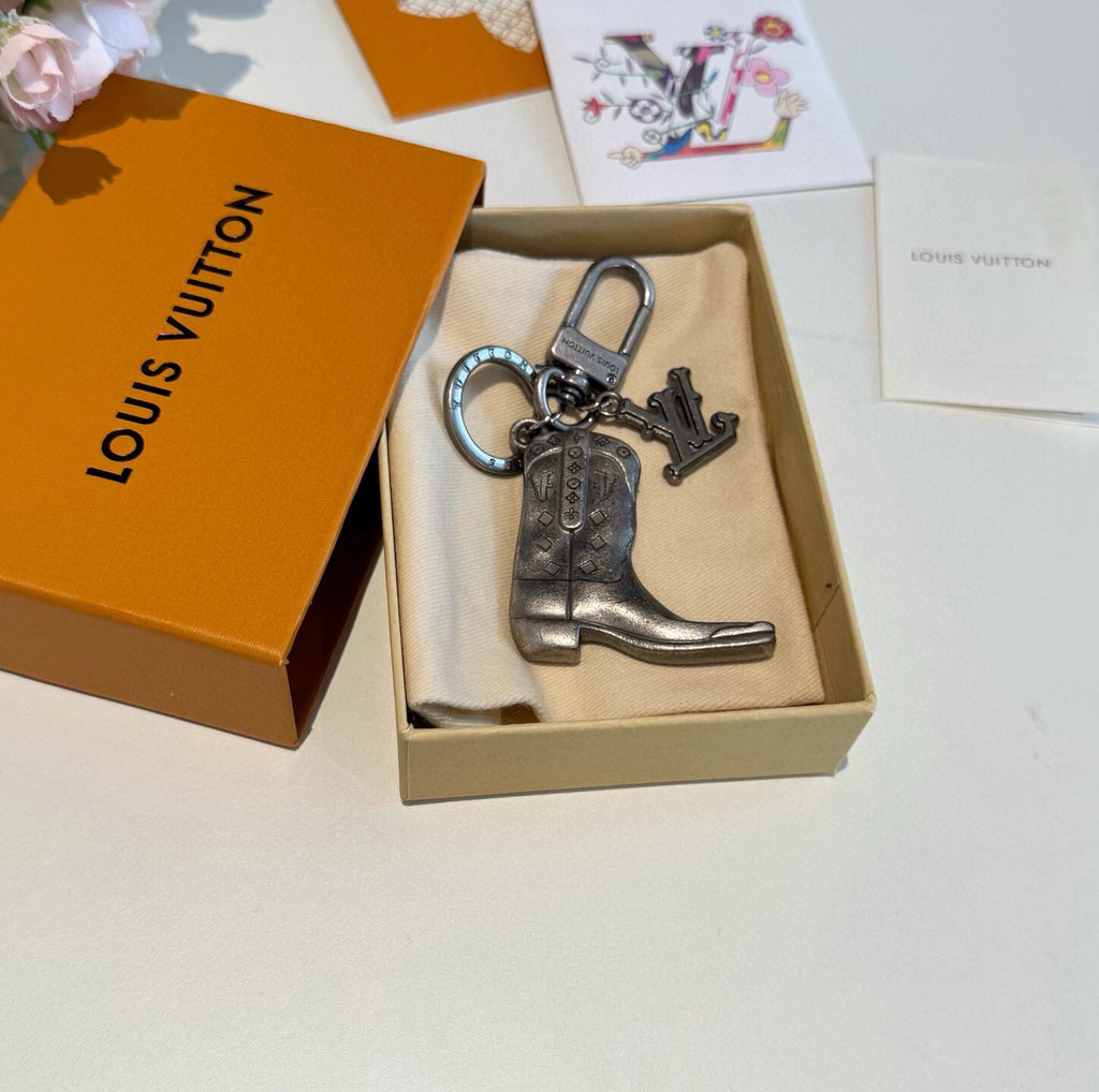 Logo Bag Charm Keychain