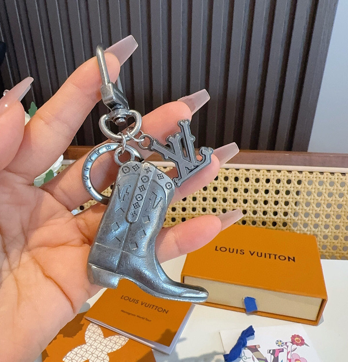 Logo Bag Charm Keychain