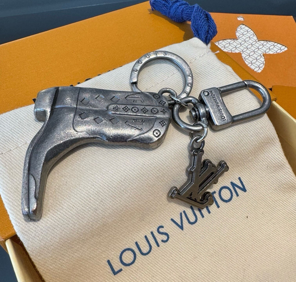 Logo Bag Charm Keychain