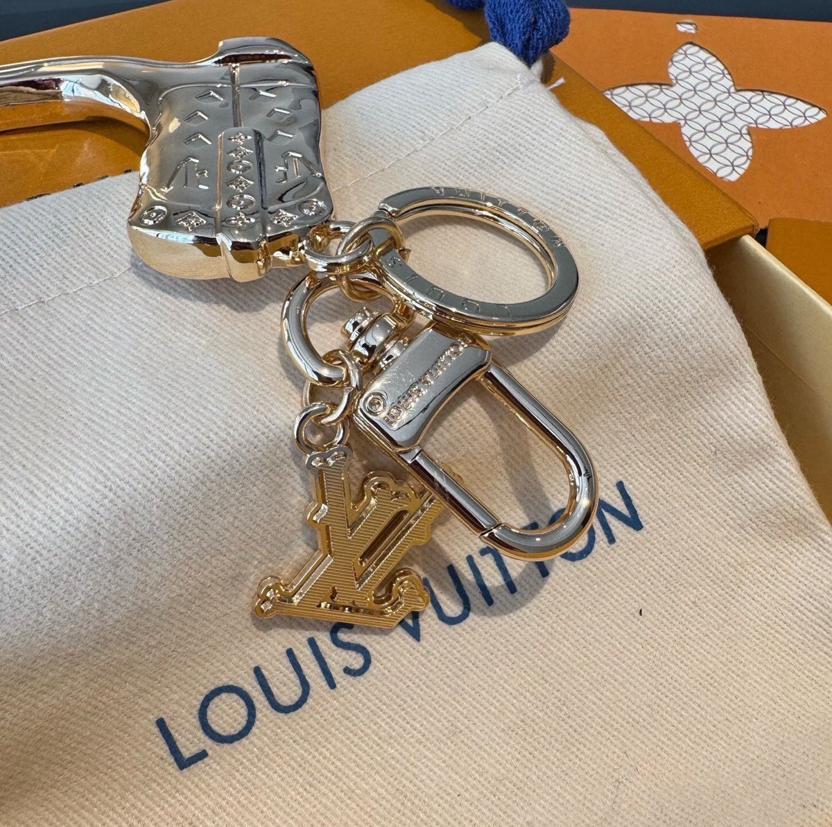 Logo Bag Charm Keychain