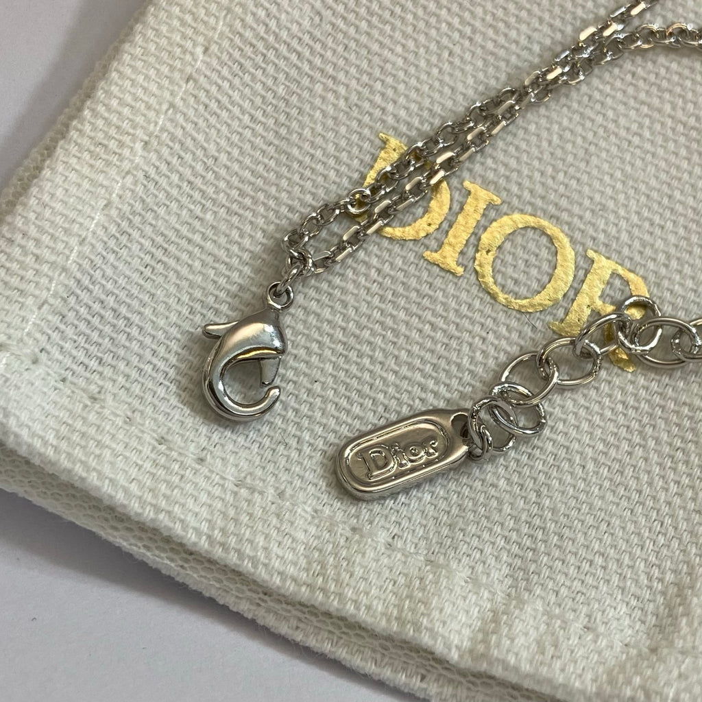 Silver-Tone Bow Necklace