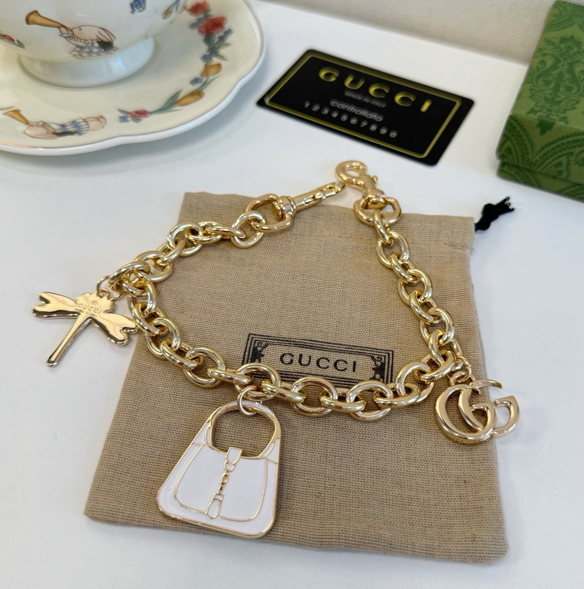 GUCCI Bag Charm Keychain