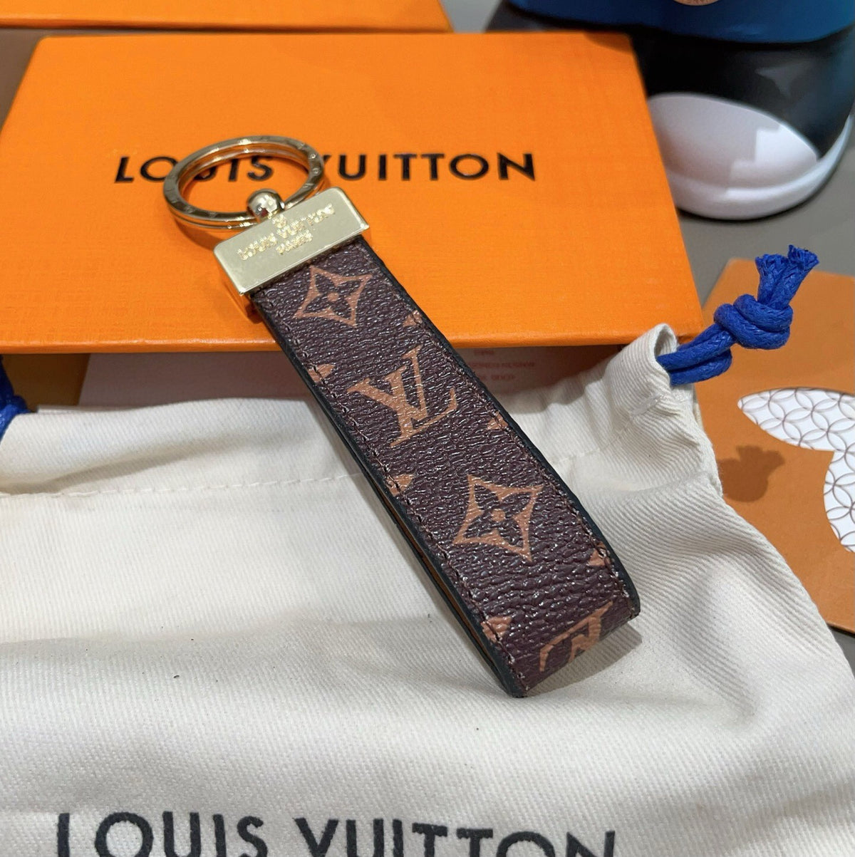 LOUIS VUITTON Canvas Keychain