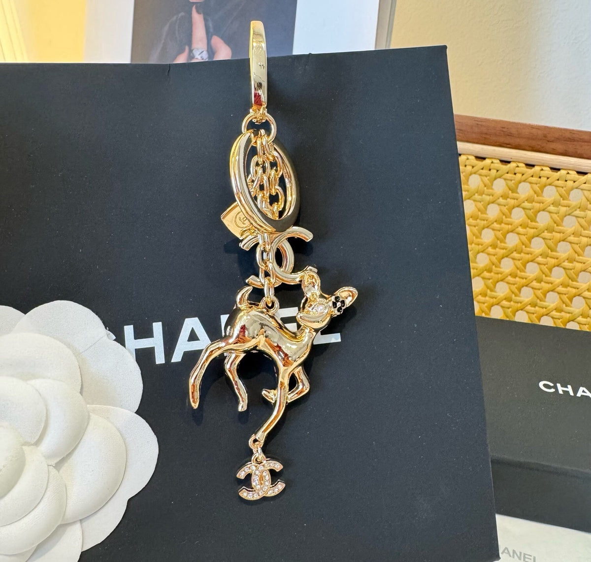 CHANEL Bag Charm Keychain