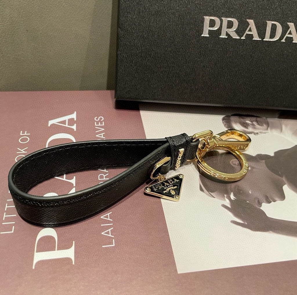 PRADA Logo Keychain