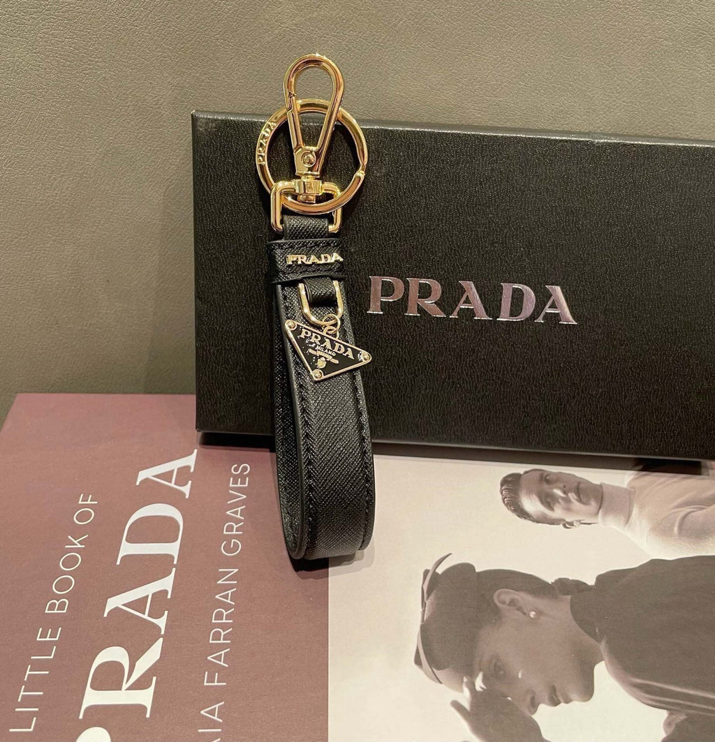 PRADA Logo Keychain