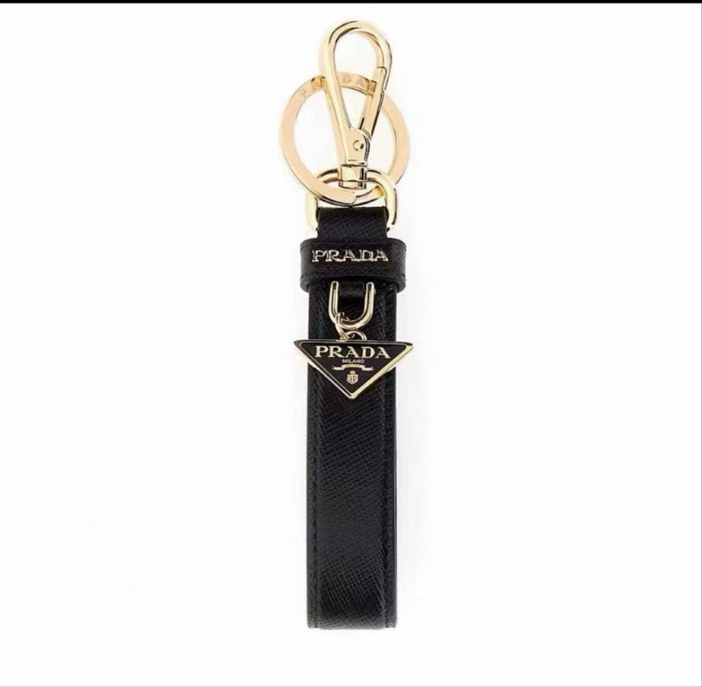 PRADA Logo Keychain
