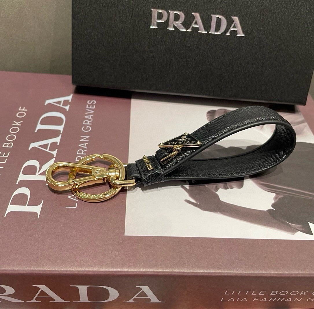 PRADA Logo Keychain
