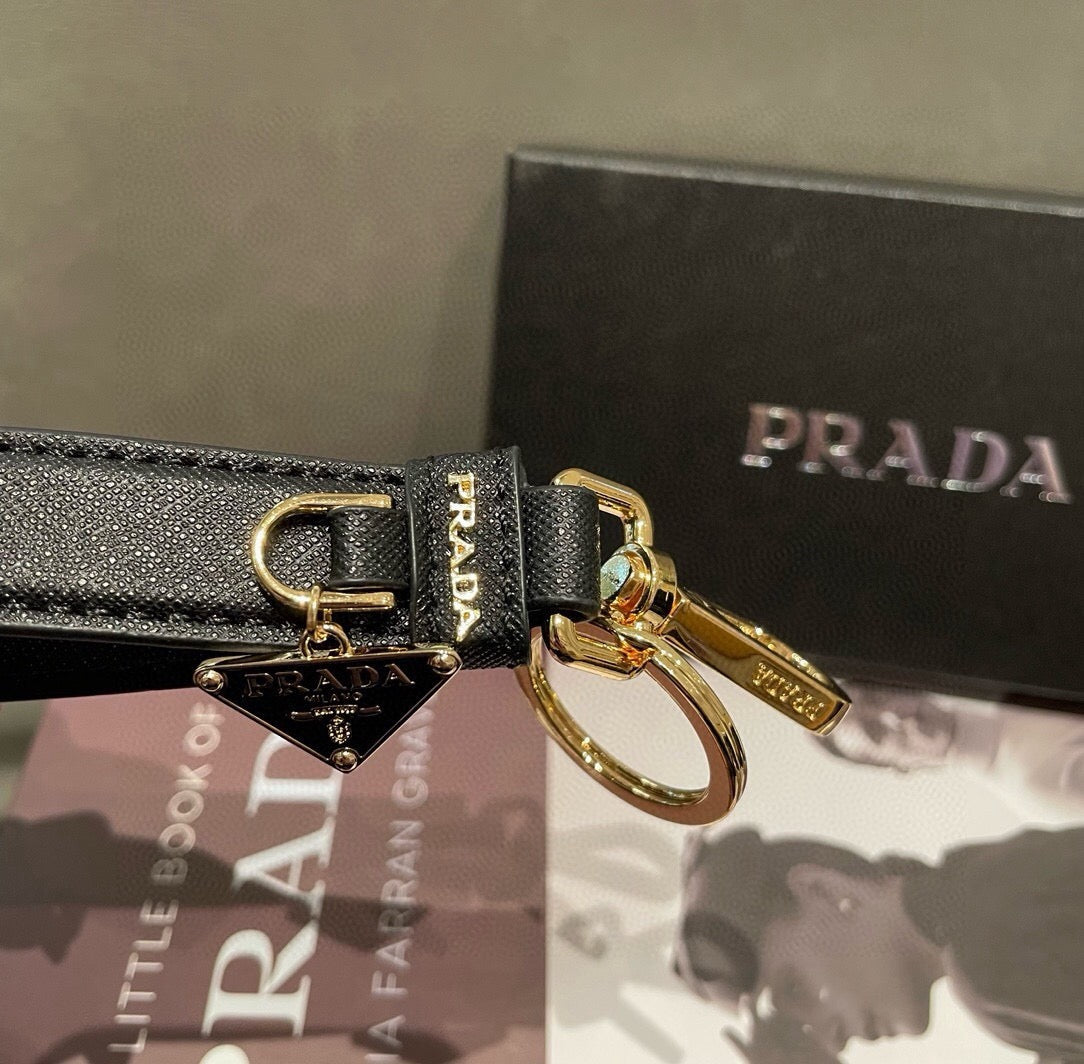 PRADA Logo Keychain