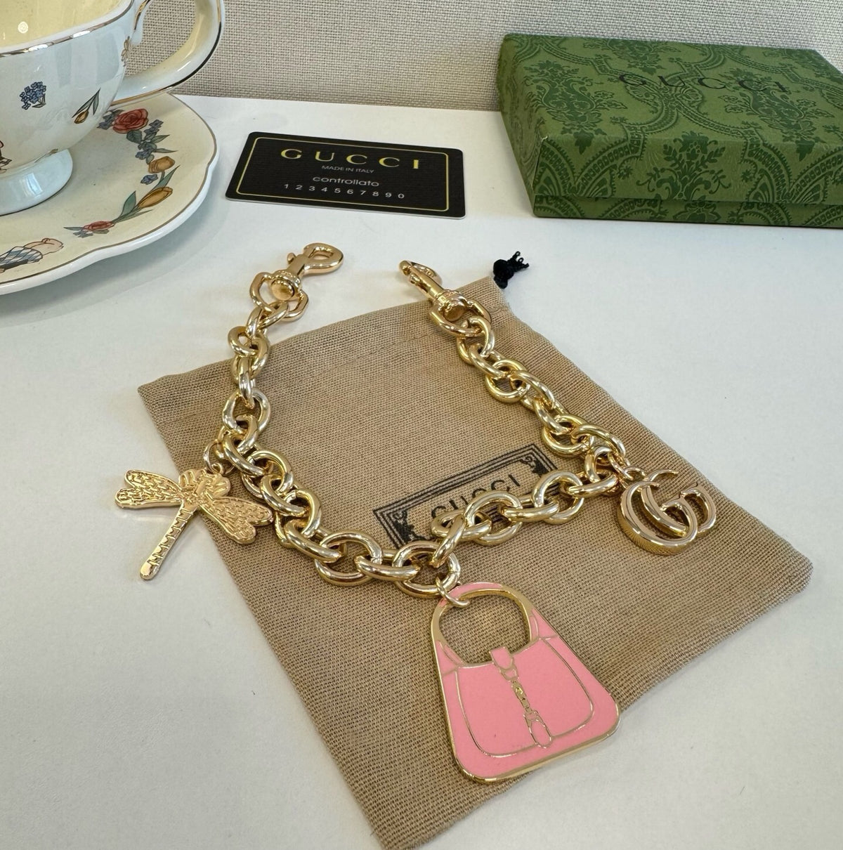 GUCCI Bag Charm Keychain