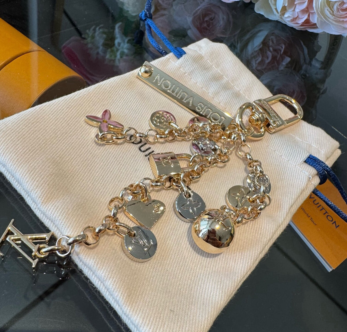 LOUIS VUITTON Bag Charm Keychain