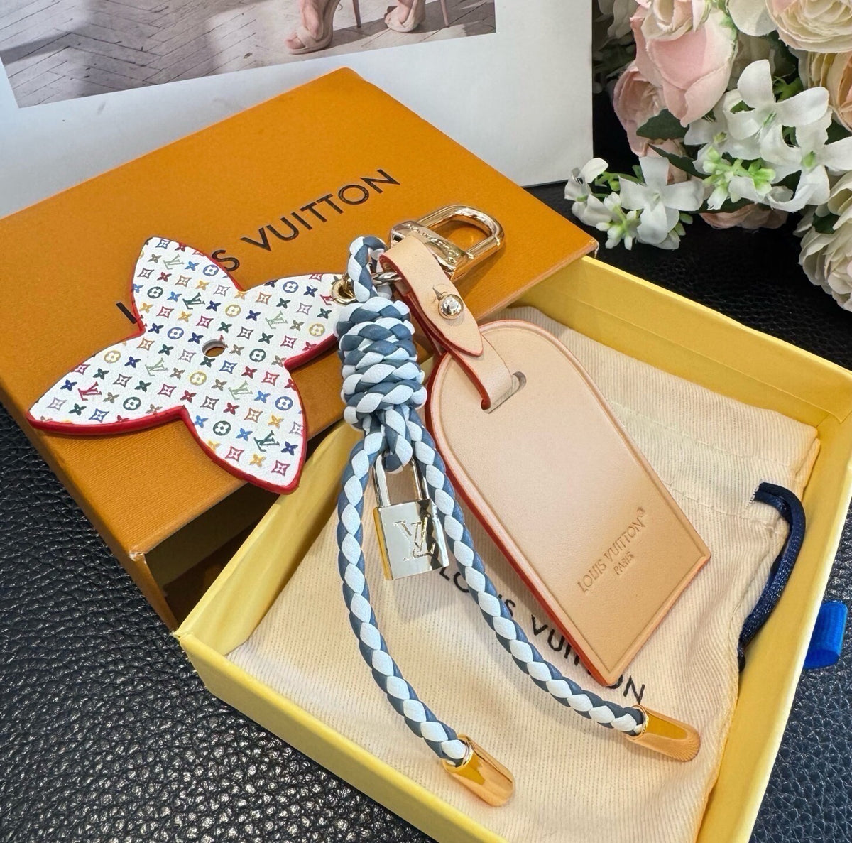 LOUIS VUITTON Bag Charm Keychain