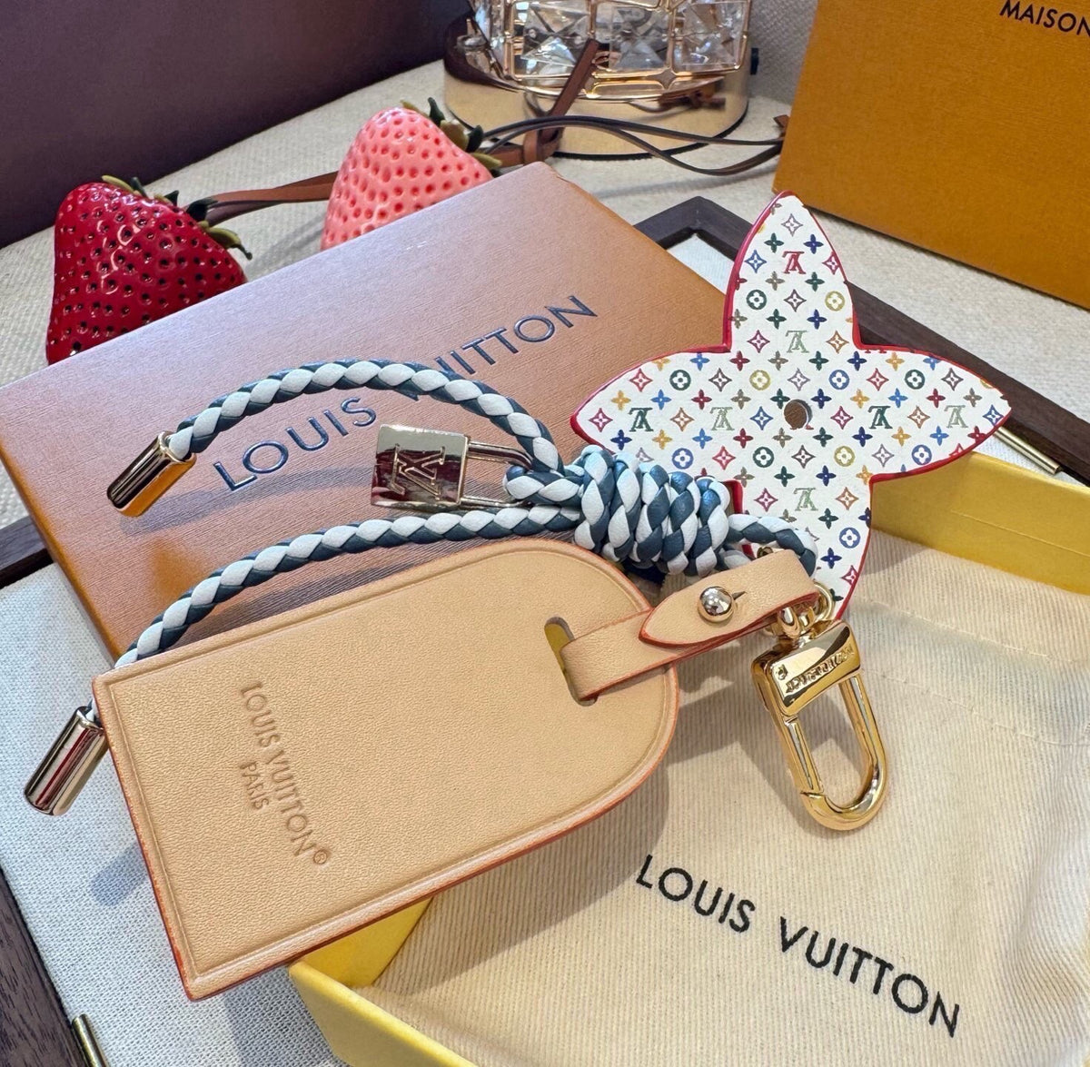 LOUIS VUITTON Bag Charm Keychain
