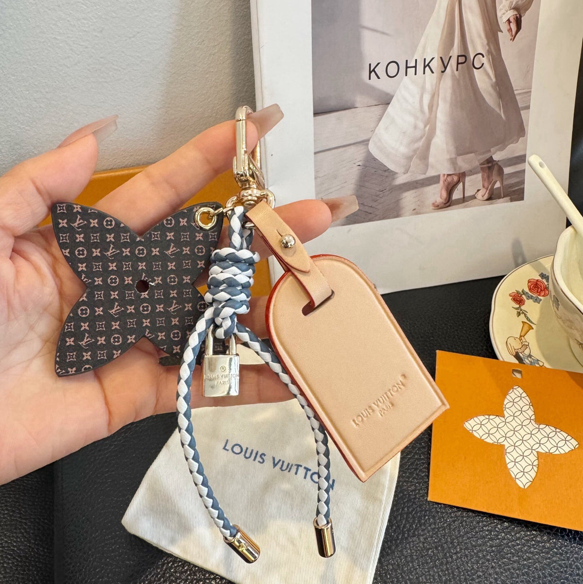 LOUIS VUITTON Bag Charm Keychain