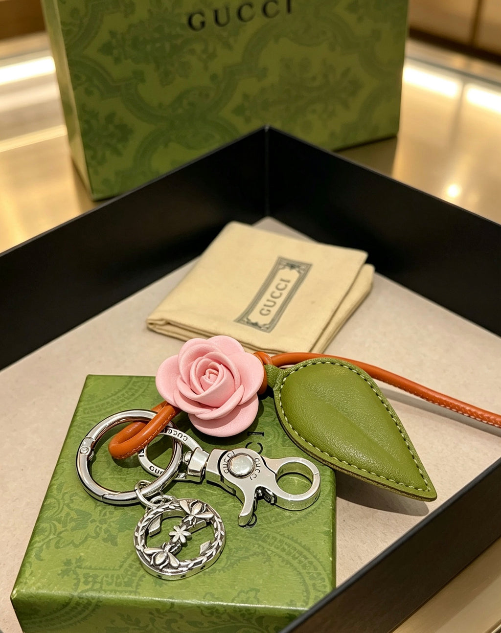 GUCCI Bag Charm Keychain