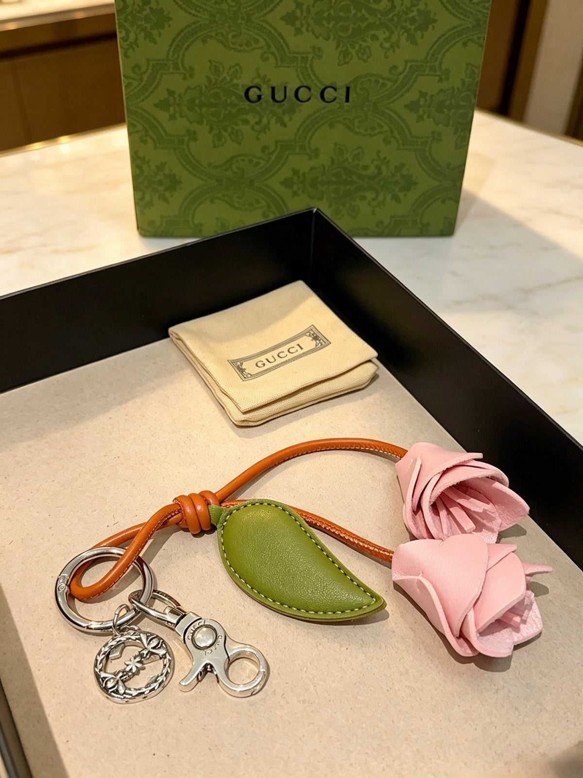 GUCCI Bag Charm Keychain