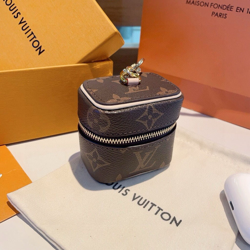LOUIS VUITTON Canvas Logo Mini Bag Bag Charm