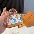 LOUIS VUITTON Canvas Metal Mini Bag Bag Charm