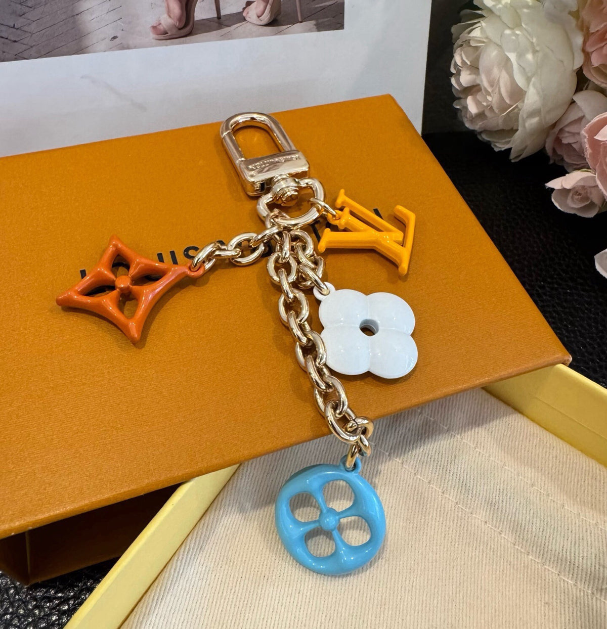 LOUIS VUITTON Bag Charm Keychain