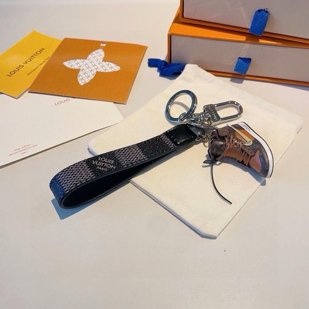 Canvas Bag Charm Keychain
