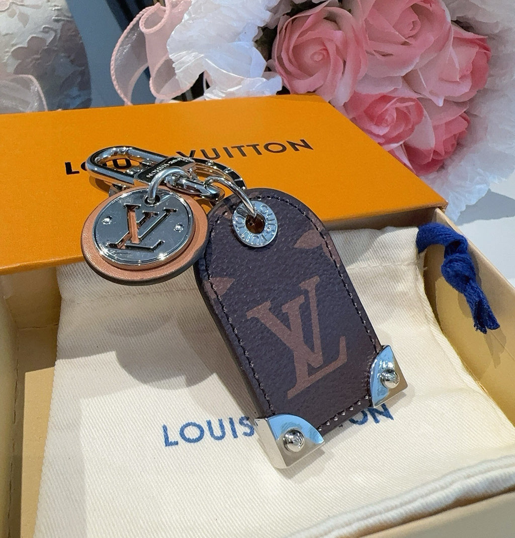 LOUIS VUITTON Logo Bag Charm Keychain