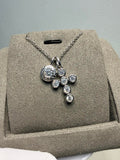 Crystal Vintage Cross Layered Necklace