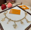 LOUIS VUITTON Canvas Logo Bag Charm Keychain