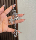 LOUIS VUITTON Canvas Logo Bag Charm Keychain