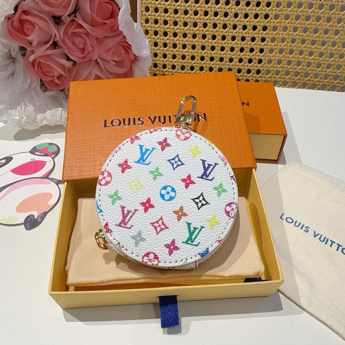 LOUIS VUITTON Canvas Mini Bag Bag Charm